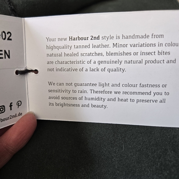 HARBOUR 2nd New With Tags Suede Shoulder Bag - Dark Green - Picture 7 of 13